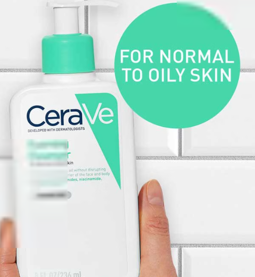 CeraVe Foaming Cleanser with Niacinamide for Normal to Oily Skin 473ml