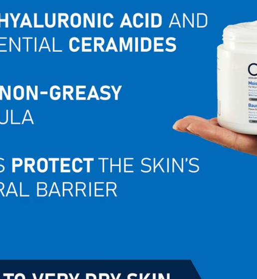 CeraVe Moisturising Cream Pot with Hyaluronic Acid & Ceramides for Dry to Very Dry Skin 454g